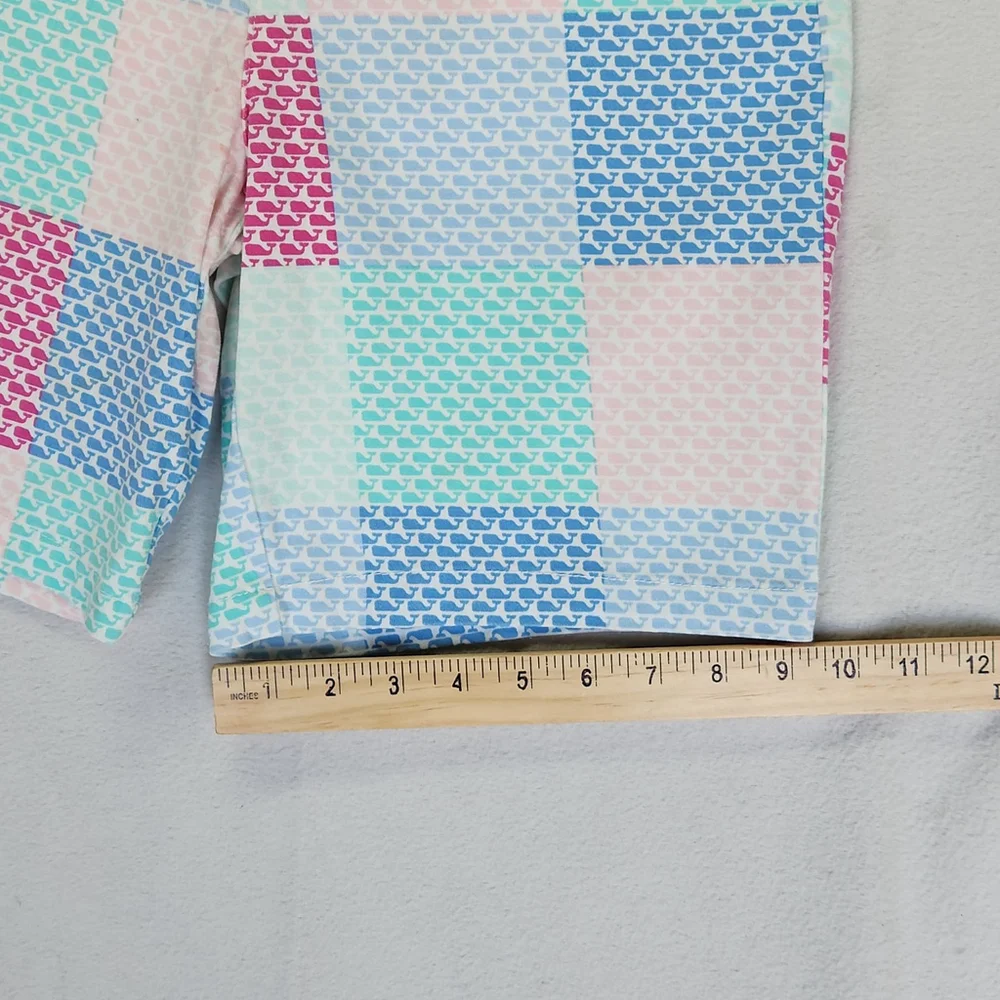 Y2K Preppy Vineyard Vines Girls Patchwork Shorts L Multicolor Whale NWT Summer
